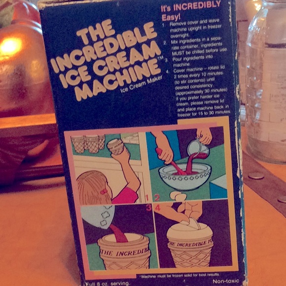 Vtg classic. The Incredible Ice Cream Machine 1986 - Picture 4 of 8